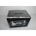 LCD money electronic lock drop slot safe box